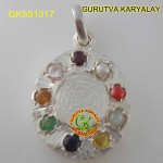 Navratna Jadit Shree Yantra Pendant 5 Gram 
